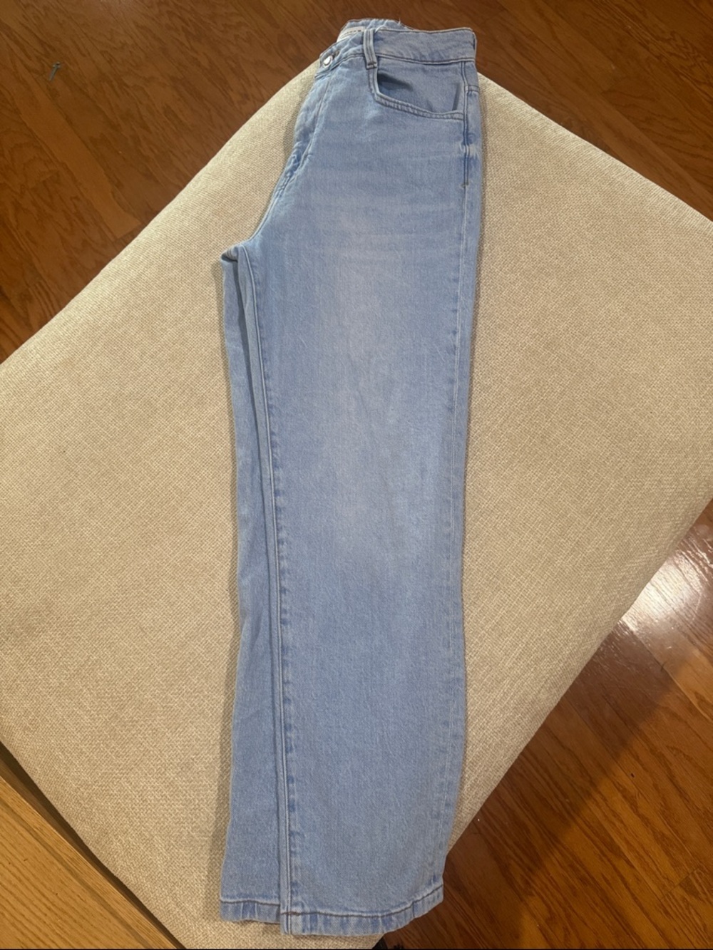 Zara Light Blue Straight Leg Jeans